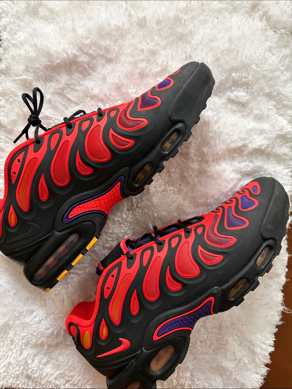 Nike Red, Purple & Black Flame-Detail Trainers